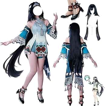 原神 藍硯 らんやん コスプレ衣装 フルセット 五次元 原神 コスプレ 藍硯 らんやん 衣装